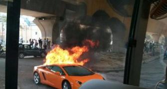Holy smoke! When Rs 2.5 crore Lamborghini went up in flames