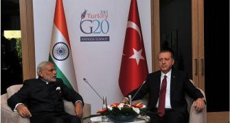 Erdogan arrives in India; to hold talks with Modi tomorrow