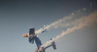 #AeroIndia: 'Flying Bulls' stunt goes awry mid-air