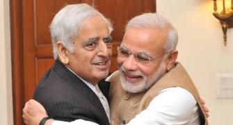 Caption this! What did you think about the Modi-Sayeed hug?