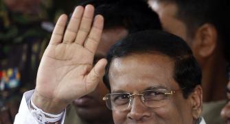 Lankan president in India to make a 'new beginning'