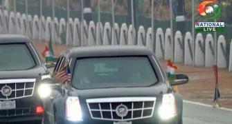 Breaking tradition, Chief Guest Obama arrives in 'Beast' for R-Day