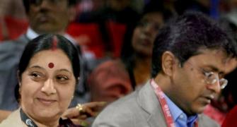 Lalit Modi row: What benefit did I give Modi, asks Sushma in her defence