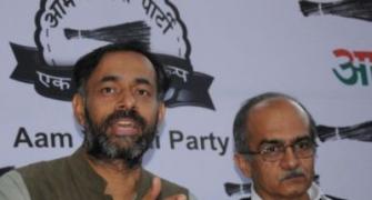 Bhushans, Yadav worked to malign party's image, says AAP as rift widens