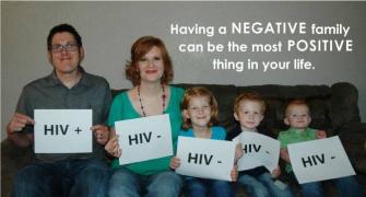 Shattering stigmas: HIV-positive man posts pics of healthy family on FB