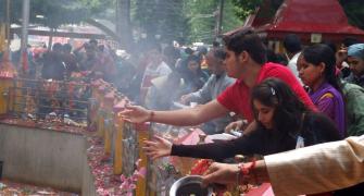 PHOTOS: Kashmiri Pandits flood Kheer Bhawani temple