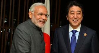 ASEAN goof-up: Tricolour upside down as Modi, Abe shake hands