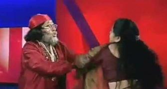 Prime time drama: Amid Radhe Maa debate woman slaps godman