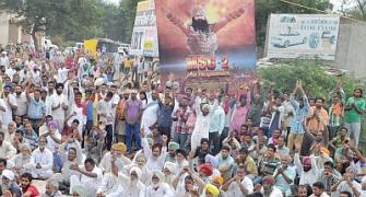 Dera chief's bhakts protest MSG-2 ban; train services hit in Punjab