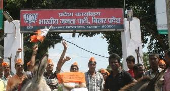 Denied a ticket for Bihar polls, BJP leader uses donkeys to protest