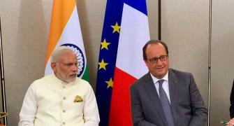 Prime Minister Modi meets British PM, French prez, Bill Gates