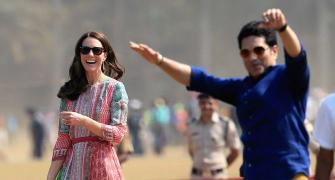 PHOTOS: When Kate 'bowled' Sachin with her batting skills