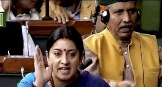 Irani takes on opposition, says she is being targetted