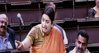 Smriti faces-off against Mayawati in Rajya Sabha again