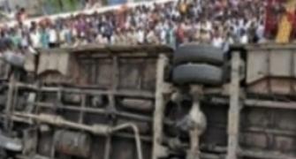 Three children killed, 25 injured in school bus accident in Punjab