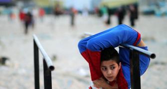 PHOTOS: This Gaza boy twists and turns his body like no other