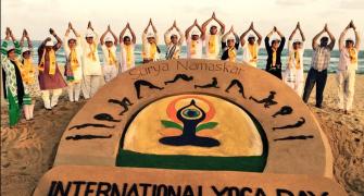 Jyoti Amge celebrates International Yoga Day