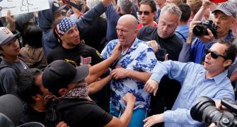 Trump supporters, protestors clash in San Diego, 35 arrested