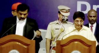 Kiran Bedi assumes charge as LG of Puducherry