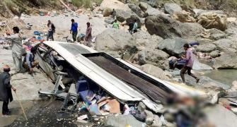 45 killed after bus falls into river in Shimla