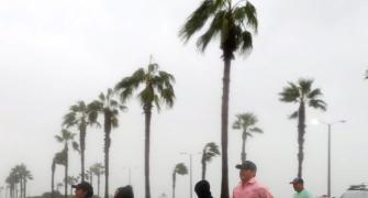 PHOTOS: Hurricane Harvey hits Texas, bringing high winds, storm surge