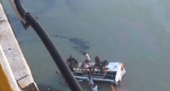 33 killed after bus falls off bridge into river in Rajasthan