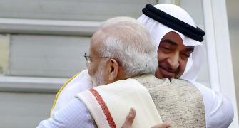 PM receives R-Day parade chief guest Crown Prince of Abu Dhabi