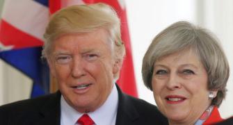 'Will lead the world together again: Britain's May meets Trump