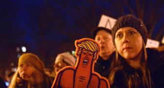 PHOTOS: Trump travel ban protests spread from US to UK