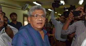 Sitaram Yechury manhandled in Delhi, 2 held