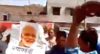 Bihar Min caught in video asking crowd to hit PM's photo with shoes