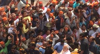 'Modi tere naam Banaras': Modi's roadshow in Varanasi draws huge crowd