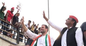 Roadshow politics: Akhilesh-Rahul show of strength in Varanasi