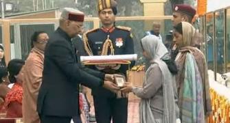 President awards Garud commando killed in J-K with Ashok Chakra