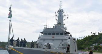 Eyeing China, Indian warship visits Indonesian port