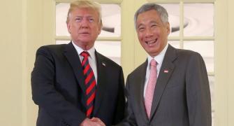 Trump meets Singapore PM Lee; hopes 'nice' outcome from summit with Kim