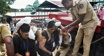 Protesters try to block woman at Sabarimala; TV cameraman injured