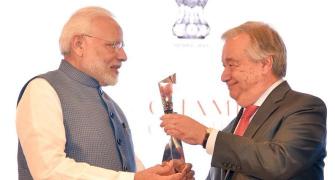 PM Modi receives UN's Champions of the Earth Award