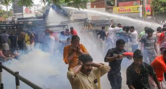 Sangh protest against Sabarimala verdict turns violent