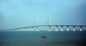 Spectacular photos of the world's longest sea bridge