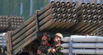 PHOTOS: North Korea stages military parade sans missiles