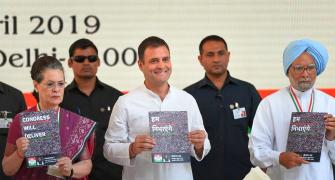 Cong releases manifesto; jobs, NYAY, farmers top focus