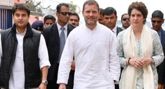 Rahul puts 41 seats in UP under Priyanka, 39 under Scindia