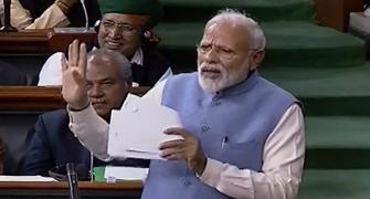 In his final address to 16th LS, Modi mocks Rahul over Rafale, hug