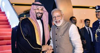 Breaking protocol, Modi receives Saudi Crown Prince at airport