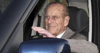 Britain's Prince Philip spotted driving without seatbelt days after crash