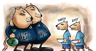 India's West-South vs North-East mismatch