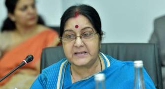 Sushma, AP Guv? Deleted tweet sparks off buzz