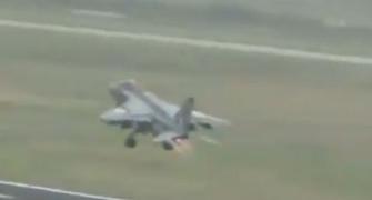 WATCH! Jaguar pilot drops bombs to save lives