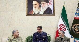 What was Pak army chief doing in Iran?